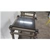 Image 7 : Qty 2 Modern Metal Stands w/ Black Stone Top (12" Dia x 30" H)