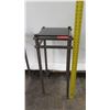 Image 9 : Qty 2 Modern Metal Stands w/ Black Stone Top (12" Dia x 30" H)