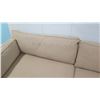 Image 10 : Beige Ralph Lauren Henredon Sofa & 3 Throw Pillows (2 brown cushions not included)