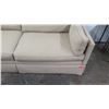 Image 8 : Beige Ralph Lauren Henredon Sofa & 3 Throw Pillows (2 brown cushions not included)