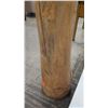 Image 10 : Tall 60" Carved Wooden Buddha Statue (damage from right shoulder to forearm)