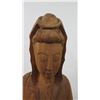 Image 2 : Tall 60" Carved Wooden Buddha Statue (damage from right shoulder to forearm)