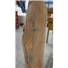 Image 9 : Tall 60" Carved Wooden Buddha Statue (damage from right shoulder to forearm)
