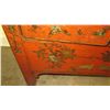 Image 10 : Qing Dynasty Red Lacquered Chinese Elmwood Cabinet, Circa 1860 (Includes Certificate