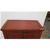 Image 3 : Qing Dynasty Red Lacquered Chinese Elmwood Cabinet, Circa 1860 (Includes Certificate