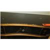 Image 5 : Black Wooden Curved Sideboard Buffet / Gold Pagoda & 4 Doors 1 Drawer 31" High