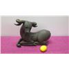 Image 2 : Burnished Cast Metal Bull 20" L x 12" H
