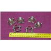 Image 8 : Qty 6 Silver-Tone Metal Cupid Napkin Rings