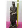 Image 10 : Cast Metal Chinese Soldier Warrior Guard 40" Tall Statue