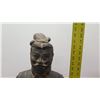 Image 11 : Cast Metal Chinese Soldier Warrior Guard 40" Tall Statue