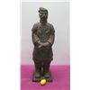 Image 2 : Cast Metal Chinese Soldier Warrior Guard 40" Tall Statue