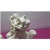 Image 13 : Pair of Glazed White Porcelain Foo Dog Chinese Guardian Lions 15" Tall