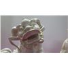 Image 16 : Pair of Glazed White Porcelain Foo Dog Chinese Guardian Lions 15" Tall