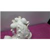 Image 20 : Pair of Glazed White Porcelain Foo Dog Chinese Guardian Lions 15" Tall