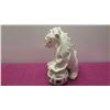 Image 5 : Pair of Glazed White Porcelain Foo Dog Chinese Guardian Lions 15" Tall
