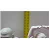 Image 12 : Qty 2 Glazed Ceramic Buddhas - 1 Seated, 1 Arms Extended 13" H
