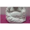 Image 4 : Qty 2 Glazed Ceramic Buddhas - 1 Seated, 1 Arms Extended 13" H