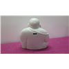 Image 5 : Qty 2 Glazed Ceramic Buddhas - 1 Seated, 1 Arms Extended 13" H