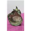 Image 8 : Thai Siam Seated Buddha Playing Horn 20" H, Cement-Filled Brass
