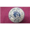 Image 2 : Qty 2 Oriental Lidded Ginger Jars, Blue White Koi Design, 10" H