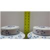 Image 8 : Qty 2 Oriental Lidded Ginger Jars, Blue White Koi Design, 10" H