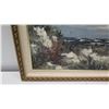 Image 2 : Framed Original Painting on Canvas - Seascape, Signed by Morton 42" x 30"