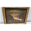 Image 8 : Framed Original Painting on Canvas - Mountainscape w/ Trees, Signed by R. Oldanayor? 20" x 18"