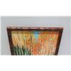 Image 2 : Framed Original Painting on Canvas - Birch Trees, Signed by Artist 18" x 33"