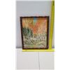 Image 8 : Framed Original Painting on Canvas - Birch Trees, Signed by Artist 18" x 33"