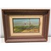 Image 1 : Framed Original Painting - Red Cardinal, Signed by Raul Gutierrez w/ Bio 23" x 17"