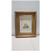 Image 2 : "France en Miniature" Rouen Cathedral, Signed by Artist 19" x 24", Matted w/ Gilt Frame