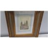 Image 2 : "France en Miniature" Rouen Cathedral, Signed by Artist 19" x 24", Matted w/ Gilt Frame
