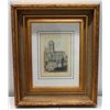 Image 1 : "France in Miniature" Se Ouen Signed by Artist 19" x 24", Matted w/ Gilt Frame
