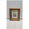 Image 2 : "France in Miniature" Se Ouen Signed by Artist 19" x 24", Matted w/ Gilt Frame