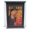 Image 1 : Mother & Child Reproduction Renaissance Art w/ Gothic Frame 18" x 26"