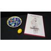 Image 2 : Vintage Painted Cobalt Peafowl Plate & "The Parrots, Complete Plates" by Taschen