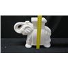 Image 8 : White Glazed Ceramic Elephant Stand 18" H