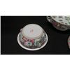 Image 10 : 4-Piece Oriental Famille Rose Medallion Serveware - Platter, Tureen, Bowl & Spoon