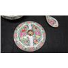Image 8 : 4-Piece Oriental Famille Rose Medallion Serveware - Platter, Tureen, Bowl & Spoon