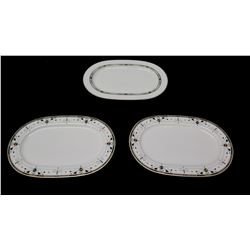 Qty 3 Serving Platters, 1814 Hutschenreuther Germany 13" L