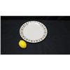 Image 2 : Round Porcelain Lenox Plate 12" Dia, Gold Trimmed, Made in USA