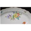 Image 3 : Oval Floral Porcelain Plate 15", 1814 Hutschenreuther Dresden Germany
