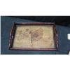 Image 2 : Misc Décor Items - Obelist, Oriental Tray, 2 Mayer China Kidney Shape Plates, Red Ball, etc