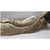 Image 16 : Large Thai Siam Reclining Buddha, Whitewash & Gold-Painted Accent 57" Long