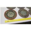 Image 10 : Qty 6 Decorative Multi-Colored Mossaic Plates 12" Dia.