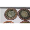Image 8 : Qty 6 Decorative Multi-Colored Mossaic Plates 12" Dia.