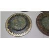 Image 9 : Qty 6 Decorative Multi-Colored Mossaic Plates 12" Dia.
