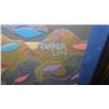 Image 8 : "Confetti" by Patrick Parker, Giclee on Canvas 36" x 45 3/4", Bamboo Frame (Black)