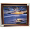 Image 1 : "Wana`ao Sunrise" by Randy J. Braun, Photographic Image on Canvas, Deluxe Frame