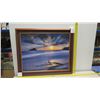 Image 8 : "Wana`ao Sunrise" by Randy J. Braun, Photographic Image on Canvas, Deluxe Frame